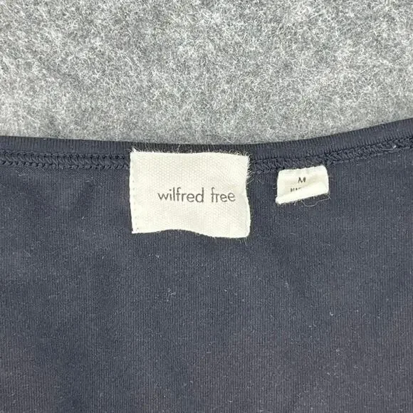 Wilfred Free Romper Black Size Medium Long Sleeve Short Kaz